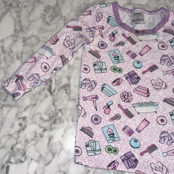 ESME SPA DAY PJ SET 2Y - Picture 3 of 10